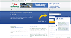 Desktop Screenshot of amigomexinsurance.com